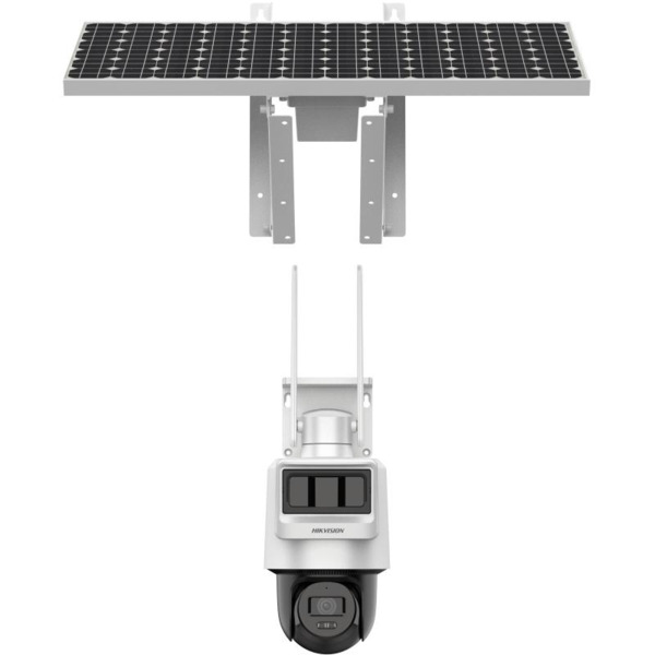 HIKVISION PRO DS-2DE2C400IWG-K/4G/C09S20(2.8mm) Cámara PT IP 4MP Panel Solar Batería 4G, 2,8mm IR30 Audio PIR+Radar