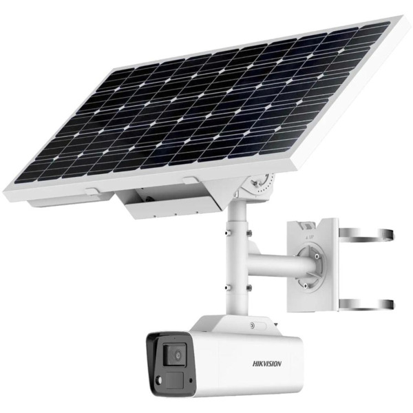 HIKVISION PRO DS-2XS2T47G1-LDH/4G/C18S40(4mm)/EU Kit Energía Solar Cámara ColorVu 4MP 4mm IP67 4G Luz Blanca 30m MIC Hikvision