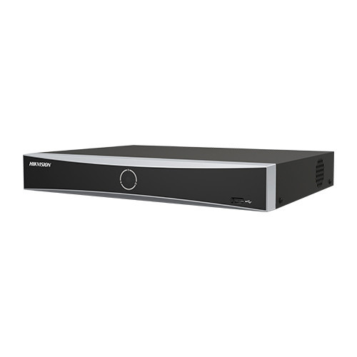HIKVISION PRO DS-7616NXI-K1 NVR 16ch ACUSENSE (2ch detec humano/vehículo), IPC de hasta 12Mpx, H.265+, 1 HDD 10TB (no incl.), VG