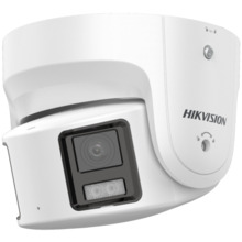 HIKVISION SOLUTIONS DS-2CD3387G2P-LSUSL4 Mini-domo multisensor panorámico IP de 8Mpx de 180º. 2 lentes 4mm. Luz blanca 40m. Colo