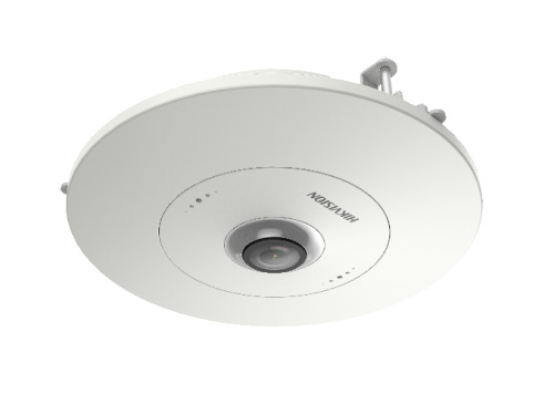 HIKVISION SOLUTIONS DS-2CD6365G0E-S/RC Cámara hemisférica fisheye 360º IP 6Mpx de empotrar, óptica fija 1.27mm, SD, H.265+, micr