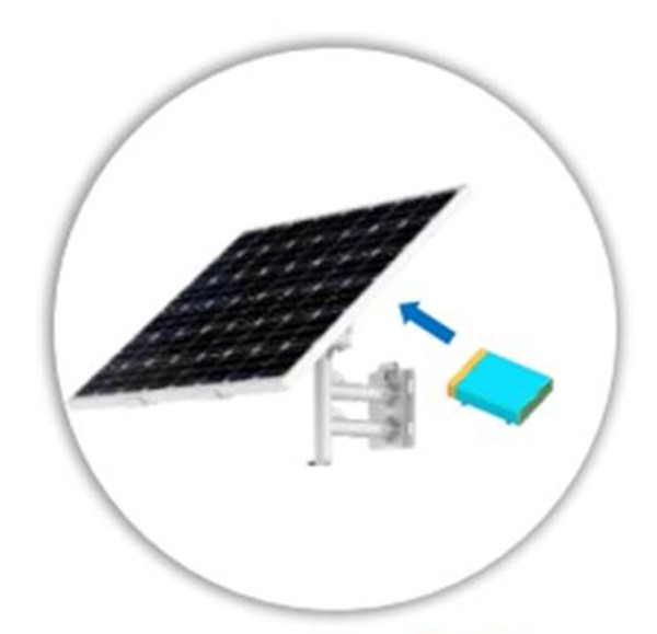 HIKVISION SOLUTIONS DS-2XS6K01-C36S80@ Kit de Energía Solar Panel 80W + Batería 360WH Hikvision (1)