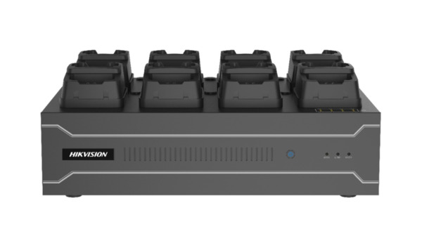 HIKVISION SOLUTIONS DS-MDS001/2T(MCW407) Estación de acoplamiento de escritorio de 8 puertos para bodycams datos y carga (1)
