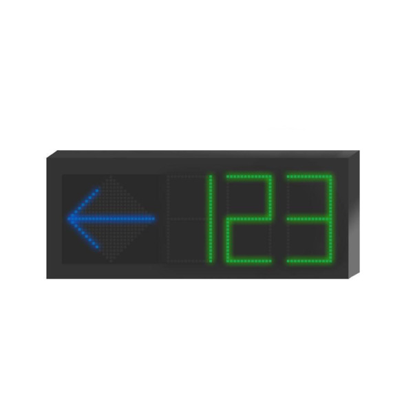 HIKVISION SOLUTIONS DS-TVL121-3-5D Pantalla LED informativa Estacionamiento Interior 7 colores Fila única 1 dirección 3 dígitos