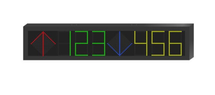 Comprar HIKVISION SOLUTIONS DS-TVL121-6-5D Pantalla LED informativa Estacionamiento Interior 7 colores Fila única 2 direcciones 6 dígitos Hikvision