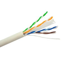 HIKVISION TRANSMISION AND DISPLAY DS-1LN6-UE-W Bobina en caja de 305m de Cable U/UTP Cat6 Cobre PVC 24AWG UL CM