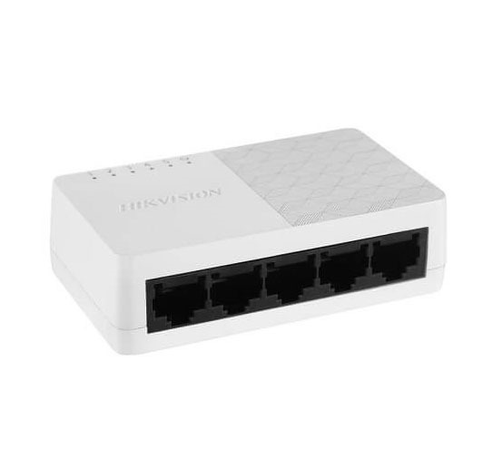 HIKVISION TRANSMISION AND DISPLAY DS-3E0105D-O Switch 5 puertos RJ45 Fast Ethernet 10/100 Mbps no administrado