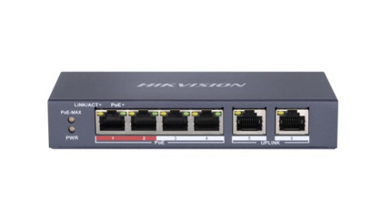 Comprar HIKVISION TRANSMISION AND DISPLAY DS-3E0106P-E/M Switch POE no administrado Fast Ethernet de 4 puertos