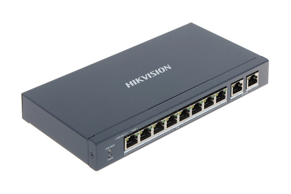 HIKVISION TRANSMISION AND DISPLAY DS-3E0310P-E/M Switch POE 8 puertos 100Mbps 2P Gigabit RJ45 No gestionable Hikvision (1)