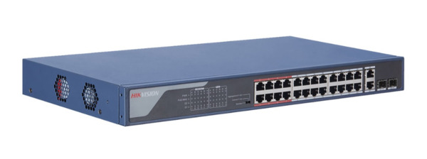 HIKVISION TRANSMISION AND DISPLAY DS-3E0326P-E(C) Switch Hikvision 24 puertos PoE 10/100M RJ45, 2 puertos Gigabit RJ45, 2 puerto (1)