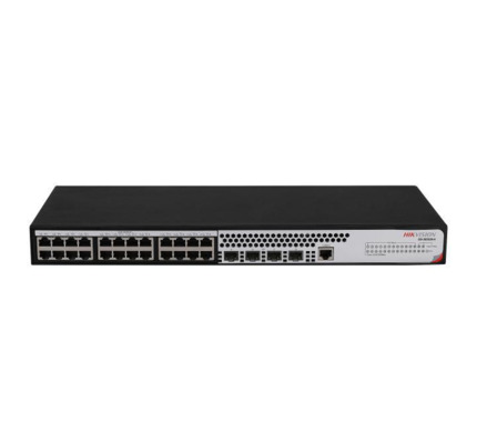 Comprar HIKVISION TRANSMISION AND DISPLAY DS-3E2528-H Switch 28 puertos Gigabit Gestionado 24×10/100/1000BASE-T ports, 4×1000Base-X SFP ports