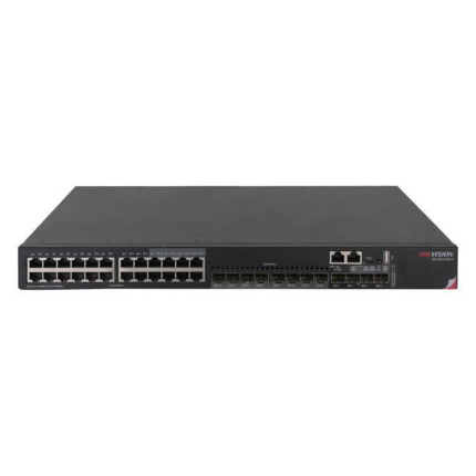 Comprar HIKVISION TRANSMISION AND DISPLAY DS-3E3728F-H Switch 28 puertos (24 Ethernet + 4 IP) Gigabit Fiber Core