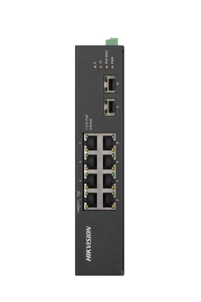 HIKVISION TRANSMISION AND DISPLAY DS-3T0510HP-E/HS Switch Hi-PoE no administrado Gigabit 8 puertos Rango temperatura extendida H (1)