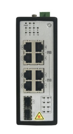 Comprar HIKVISION TRANSMISION AND DISPLAY DS-3T0510P Switch POE industrial no gestionado Gigabit 8 puertos Hikvision
