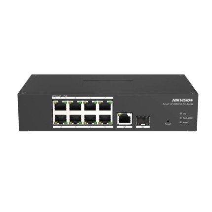 Comprar HIKVISION TRANSMISION AND DISPLAY DS-3T1310P-SI/HS Switch PoE inteligente administrado 8 puertos 10/100 Mbps Hikvision