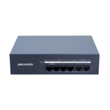 HIKVISION TRANSMISION AND DISPLAY DS-XS06G-P Switch no administrado 4 puertos RJ45 PoE Gigabit + 2 puertos RJ45 Gigabit L2