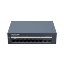 HIKVISION TRANSMISION AND DISPLAY DS-XS10G-P Switch no administrado 8 puertos RJ45 PoE Gigabit + 2 puertos RJ45 Gigabit L2