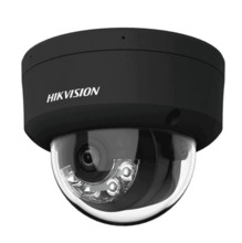 HIKVISION VALUE DS-2CD1143G2-LIU(2.8mm)(BLACK) Cámara Domo IP 4MP 2.8mm MIC IP67 IK08 Smart Hybrid Light 30 Motion Detection 2.0