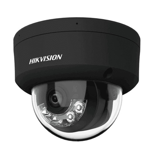 HIKVISION VALUE DS-2CD1143G2-LIU(2.8mm)(BLACK) Cámara Domo IP 4MP 2.8mm MIC IP67 IK08 Smart Hybrid Light 30 Motion Detection 2.0