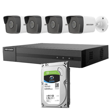 Comprar HIKVISION VALUE KIT_IP_POE_HIK Kit Bullet IP Hikvision Grabador + 4xBullet + HD