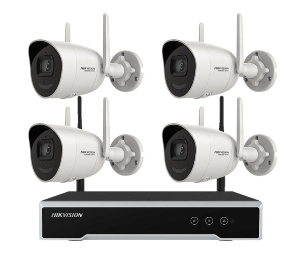 HIKVISION VALUE PACK_PROMO_WIFI Pack Promo NVR IP 4CH 4MP + 4 Cámaras Bullet IP 2MP WIFI Hikvision