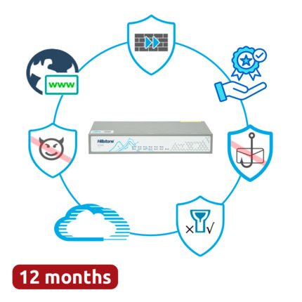 Comprar HILLSTONE HILL-SG-6000-A1000-HWBDL-IN12 Hillstone Networks NGFW - Hardware + 1 año de servicio Enterprise - 4Gbps FW/1.5Gbps NGFW throughput - 450k sesiones concurrentes - 4 puertos 10/100/1000BASE-T - Incluye IPS, AV, URL, QoS, IPR, C2 y Sandbox