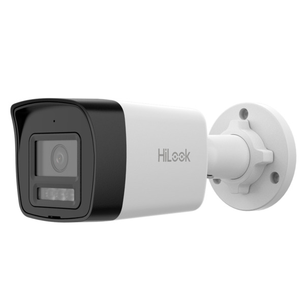 HiLook - Cámara Bullet IP - Resolución 4 Megapixel (2560x1440) - Lente 2.8 mm | Micrófono integrado - Luz híbrida 20 m | PoE IEE