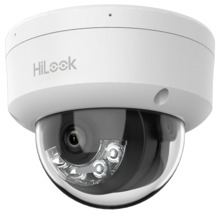 HiLook - Cámara Domo IP - Resolución 4 Megapixel (2560x1440) - Lente 2.8 mm | Micrófono integrado - Luz híbrida 20 m | PoE IEEE8