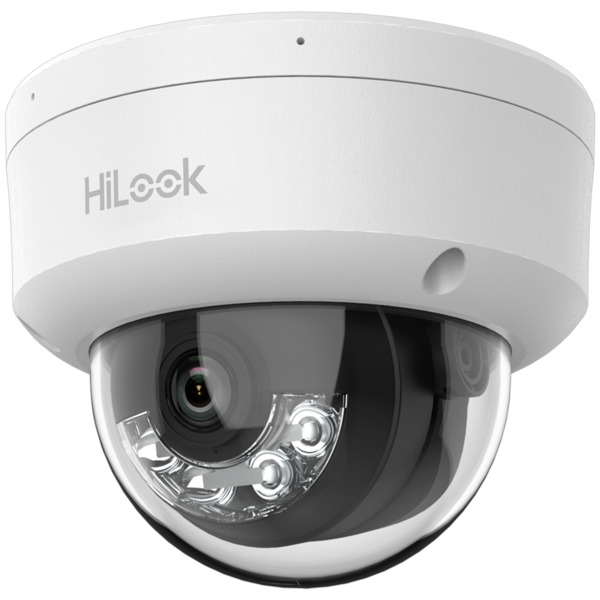 HiLook - Cámara Domo IP - Resolución 8 Megapixel (3840x2160) - Lente 2.8 mm | Micrófono integrado - Luz híbrida 30 m | PoE IEEE8