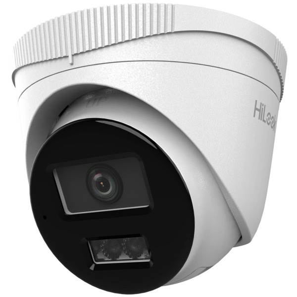 HiLook - Cámara Turret IP - Resolución 4 Megapixel (2560x1440) - Lente 2.8 mm | Micrófono integrado - Luz híbrida 30 m | PoE | I