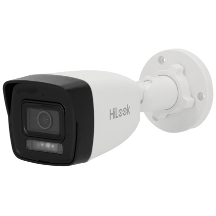 Comprar HILOOK IPC-B180HA-LU Cámara Bullet IP Hilook - Gama Hilook - 8 MP | Lente 2.8 mm - IR 30 m | WDR 120 dB | Micrófono integrado - PoE | H.265+| IP67 | Luz blanca - WEB, Software CMS, Smartphone y NVR