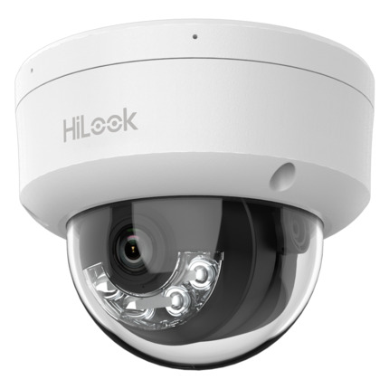 Comprar HILOOK IPC-D140HA-LU HiLook - Cámara Domo IP - Resolución 4 Megapixel (2560x1440) - Lente 2.8 mm | Micrófono integrado - Luz híbrida 30 m | PoE IEEE802.3af - Detección de movimiento 2.0 | IP67 | IK08