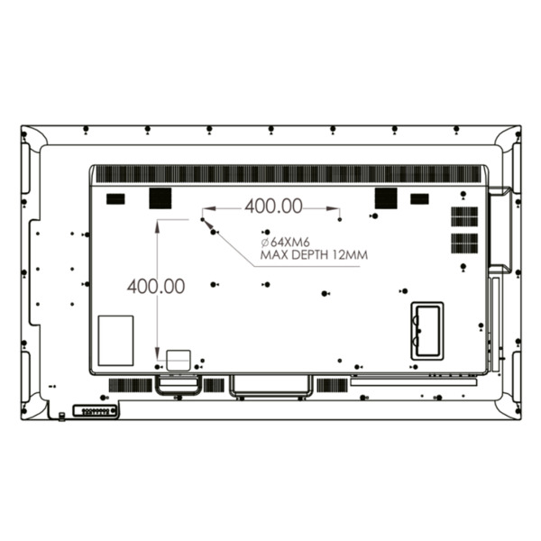 HISENSE HIS-75B4E30T Monitor HISENSE DLED 4K 75&quot; | Serie E - Resolución 3840x2160 - 2 entradas HDMI 2.0 - Uso intensivo 18/ (7)