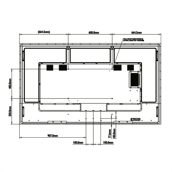 HISENSE HIS-86B4E30T Monitor HISENSE DLED 4K 86" | Serie E - Resolución 3840x2160 - 2 entradas HDMI 2.0 - Uso intensivo 18/ (7)