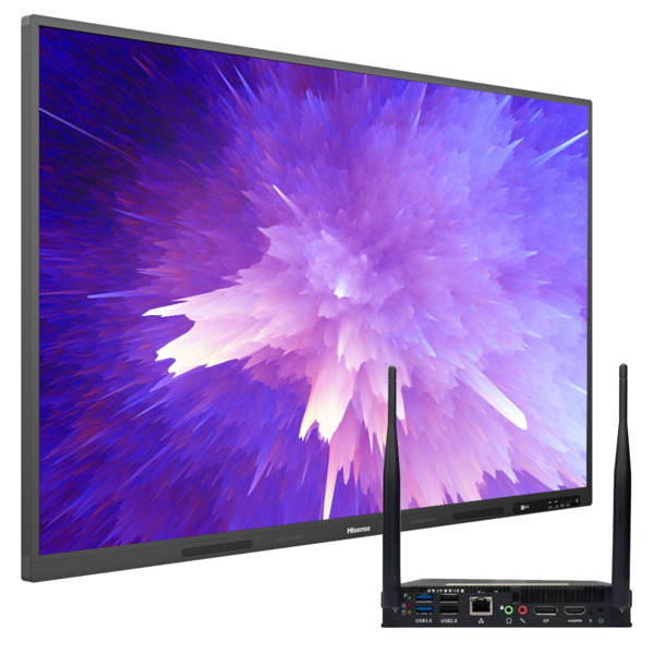 HISENSE HIS-86WR6CE-OPS Pantalla interactiva HISENSE 86" 4K - Transmisión inalámbrica - Resolución 3840x2160 - Entradas HDM