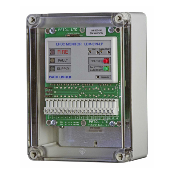 Hochiki FOC-859 700-201 LDM-519-LP (SIL 2) Interfaz Hochiki de detección lineal de calor para cable analógico. Certificación SIL