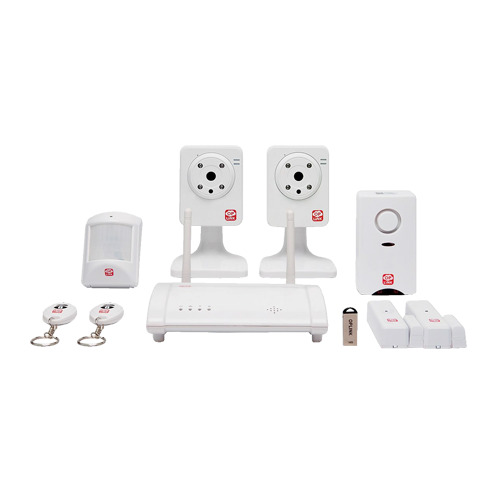 HOME8 OPL-C2S6 Kit de alarma doméstica Home8 - Conexión a internet / IP Cloud - Servicio solo bajo suscripción - 2 Cámaras IP /