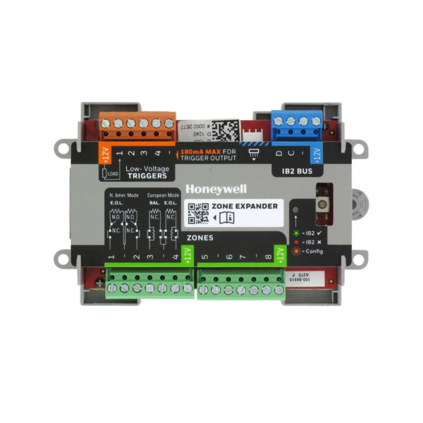 Honeywell HONEYWELL-239 MPIEIO84E Módulo expansor de zonas MAXPRO Intrusion. 8 zonas cableadas. Soporte para cableados EOLR, NO
