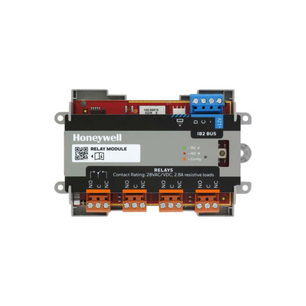 Honeywell HONEYWELL-240 MPIEOP4 Módulo espansor de 4 relés programables IB2 para MAXPRO. Utiliza línea de bus de alta potencia p