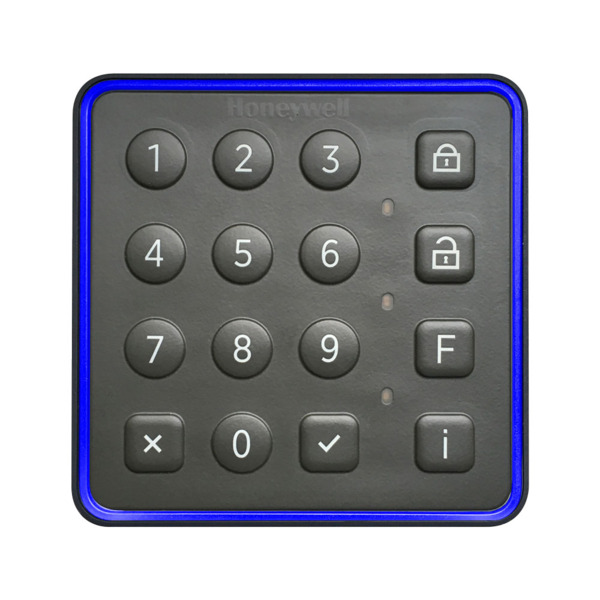 Honeywell HONEYWELL-276 LU4716BHONA Lector luminAXS MifareD OSDP con teclado de 16 botones. Tecnología de lectura MIFARE DESFire