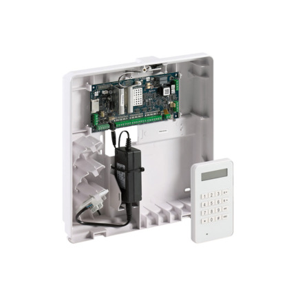 Comprar Honeywell HONEYWELL-299 C005-E1-K03 Kit HONEYWELL compuesto por:. 1x HONEYWELL-30 (C005-M-E1) Central Galaxy Flex V3 12 zonas ampliable hasta 20, caja mediana, Grado 2. 1x HONEYWELL-6 (CP050-00-01): Teclado MK8 alfanumerico, Grado 2