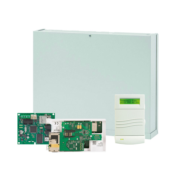 Honeywell HONEYWELL-312 C016-E1-K13GI Kit HONEYWELL compuesto por:. 1x HONEYWELL-23 (C016-L-E1) Central Galaxy Flex V3 12 zonas