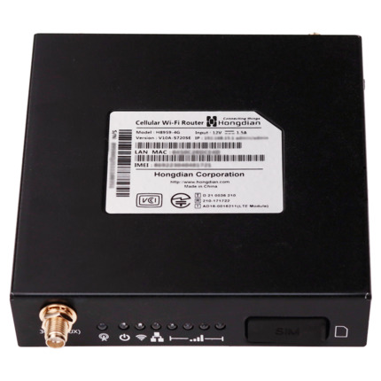 Comprar HONGDIAN HG-H8959-L4EU-W Hongdian - Router Industrial 4G - 2 puertos Ethernet RJ45 10/100 - Ranura tarjeta SIM 4G/3G - Instalación pared o sobremesa - Wi-Fi 802.11b/g/n 2.4GHz