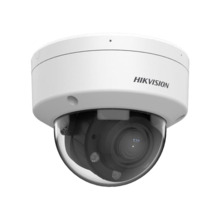 Domo IP HiWatchT de HIKVISION®. 4MP@20ips, H.265+/H.265. ICR, 0,005 lux, Smart Hybrid Light 30m. Óptica motorizada 2,8~12 mm. WD