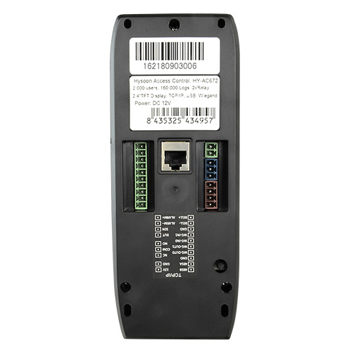 HYSOON HY-AC672 Control de accesos autónomo Hysoon - Huellas dactilares y teclado - 2.000 grabaciones / 160.000 registros - TCP/ (3)