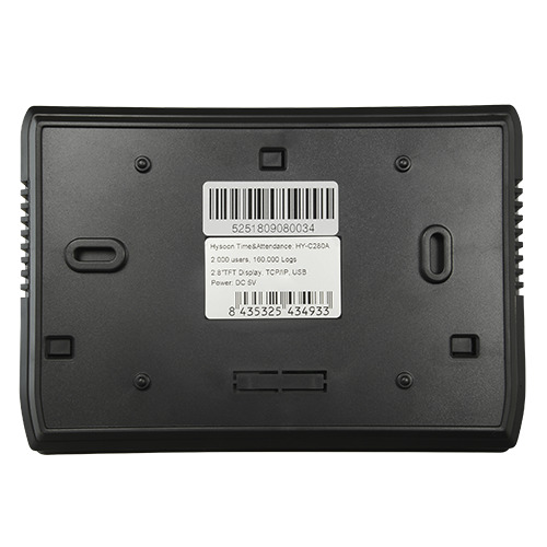 HYSOON HY-C280A Control de Presencia Hysoon - Huellas dactilares, tarjeta EM y teclado - 2.000 grabaciones / 160.000 registros - (3)