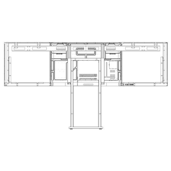 IBOARD IB-WB-YL75-GG Compatible con interactiva IB-TE-YL-75E2  - Pizarra lateral izquierda para tiza  - Pizarra lateral derecha (9)