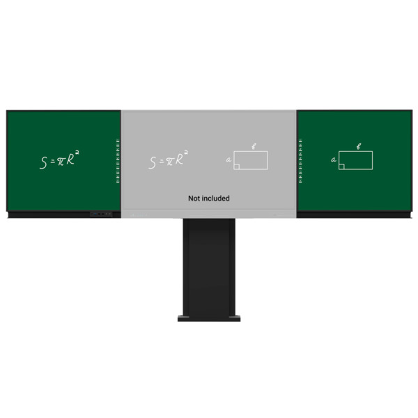 IBOARD IB-WB-YL75-GG Compatible con interactiva IB-TE-YL-75E2  - Pizarra lateral izquierda para tiza  - Pizarra lateral derecha