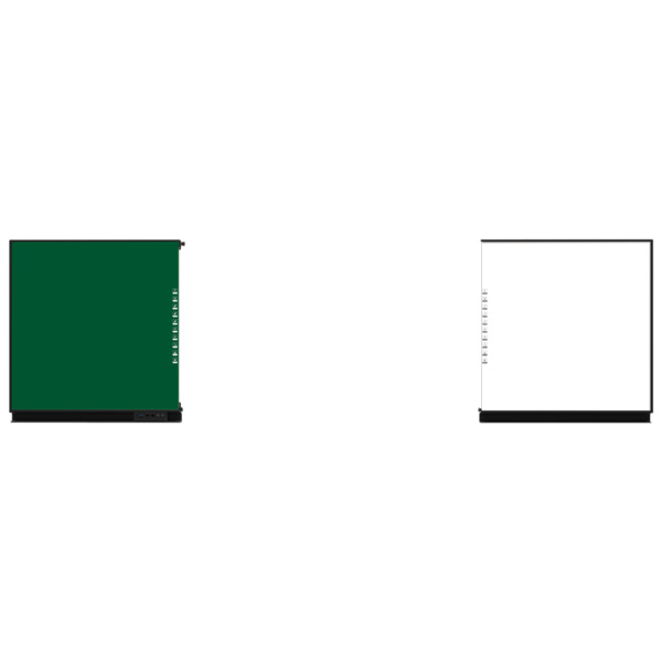 IBOARD IB-WB-YL75-GW Compatible con interactiva IB-TE-YL-75E2  - Pizarra lateral izquierda para tiza  - Pizarra lateral derecha (1)