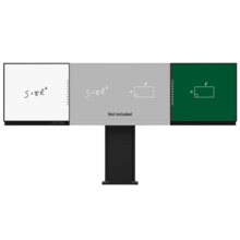 IBOARD IB-WB-YL75-WG Compatible con interactiva IB-TE-YL-75E2  - Pizarra lateral izquierda para rotulador - Pizarra lateral dere